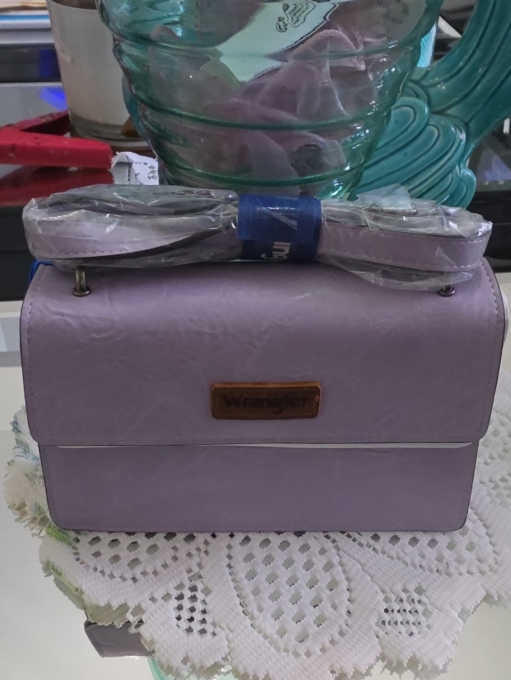 Wrangler Lavender Crossbody Purse